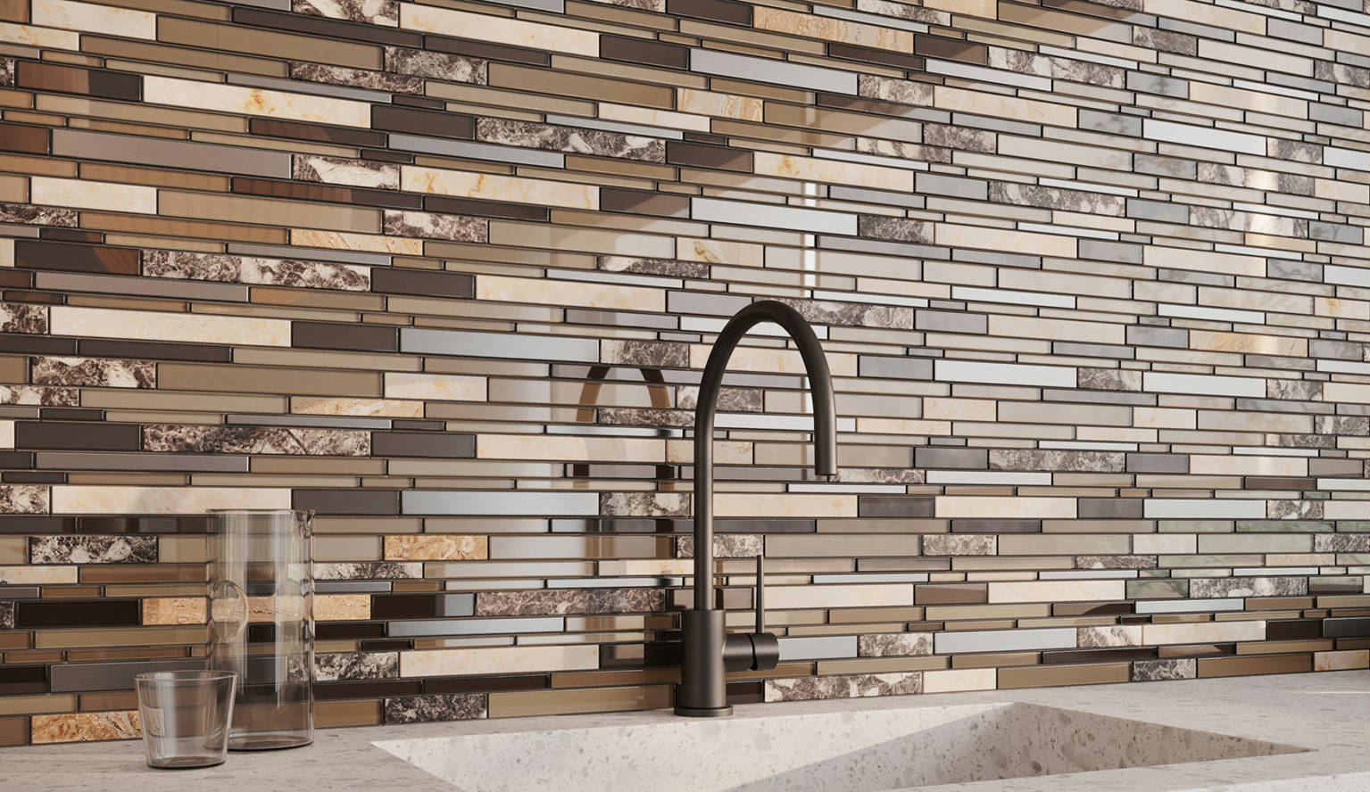 Bliss Stainless Deep Grotto 2 | Garcia Imported Tile