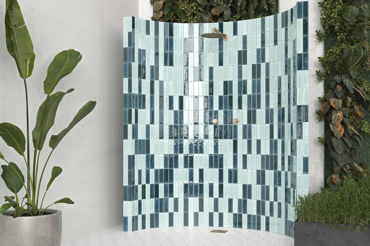Barcelona Sky and Blue 3x9 | Garcia Imported Tile