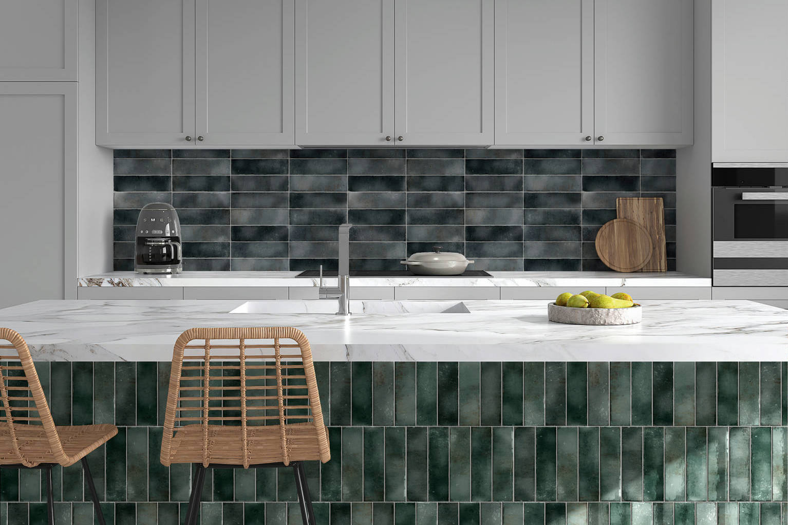 Miami Brickell Jade and Key Biscayne Anthracite | Garcia Imported Tile