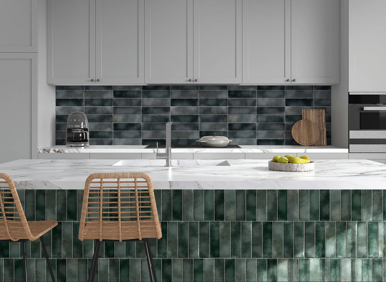 Miami Brickell Jade and Key Biscayne Anthracite | Garcia Imported Tile