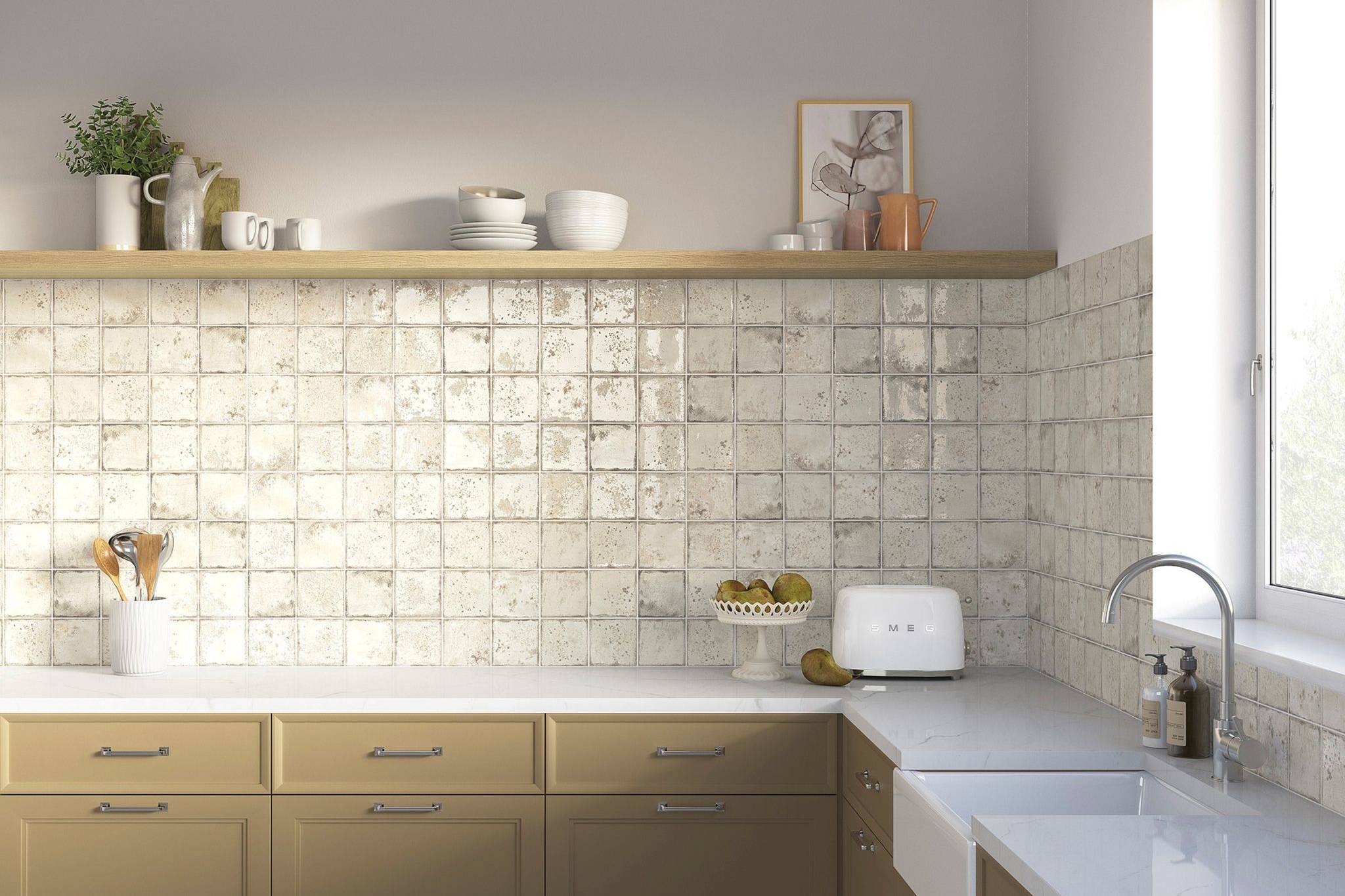 Jamaica Cream 5x5 | Garcia Imported Tile