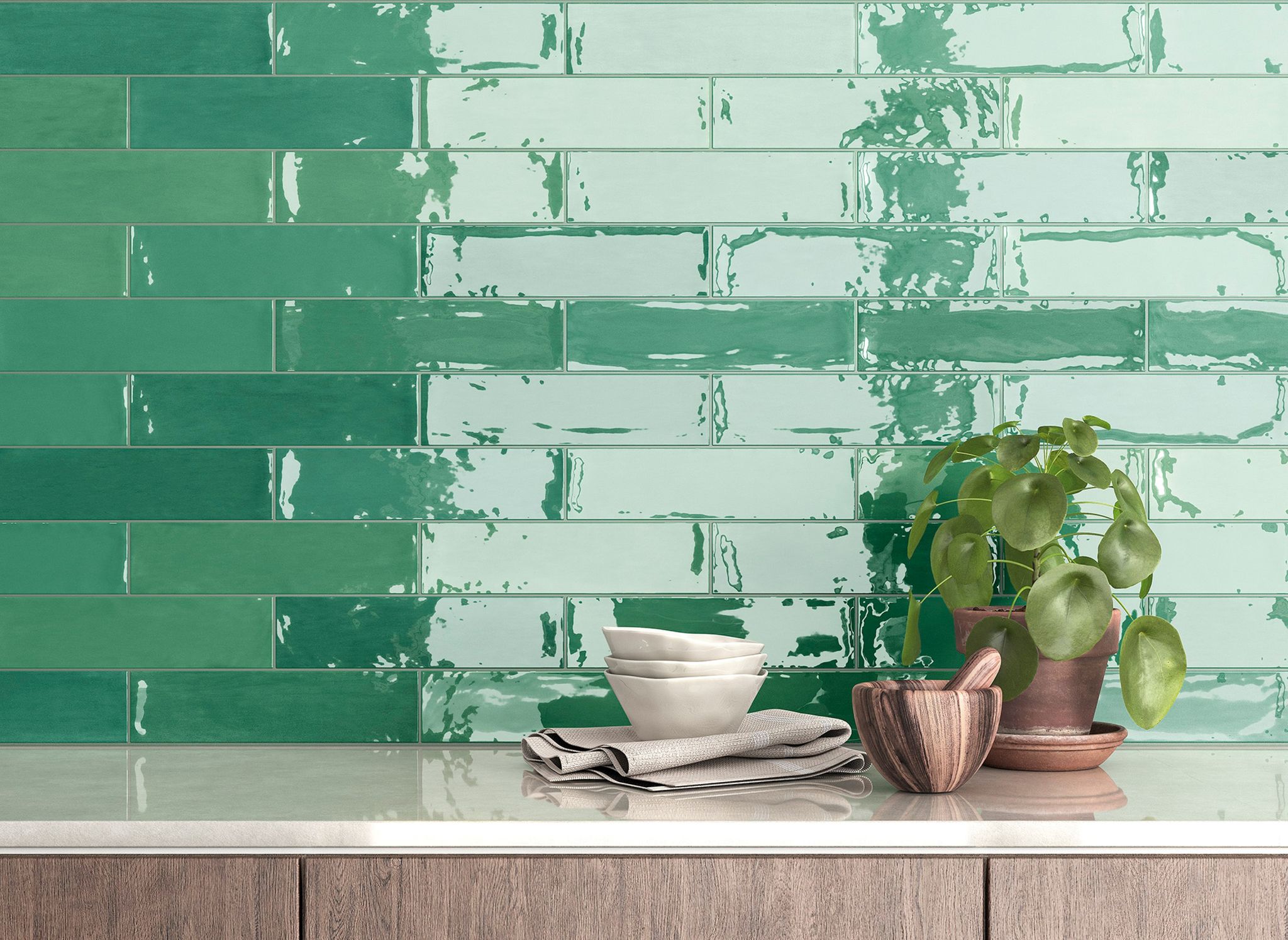 Morocco Green 3x11 | Garcia Imported Tile