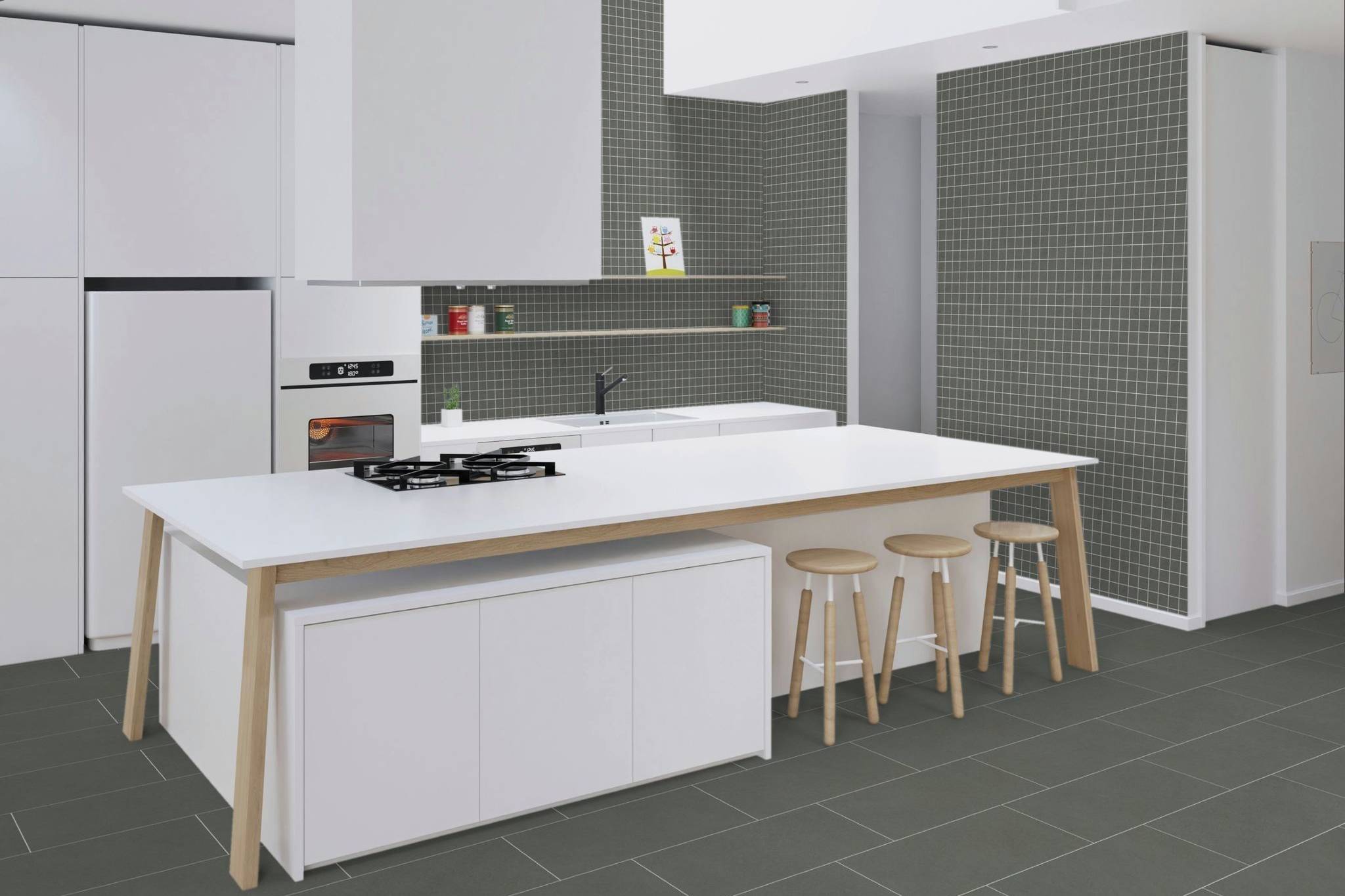 Concord Umber Matte 12x24 & 2x2 | Garcia Imported Tile