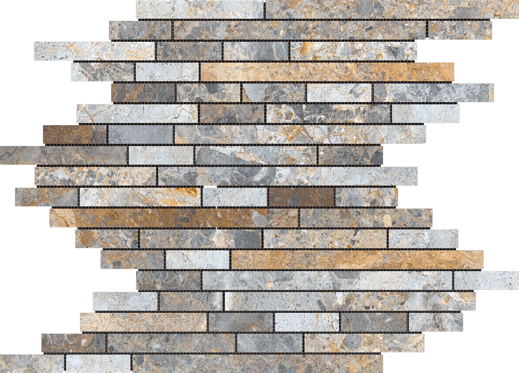 Baguette Royal Vein Mosaic | Garcia Imported Tile