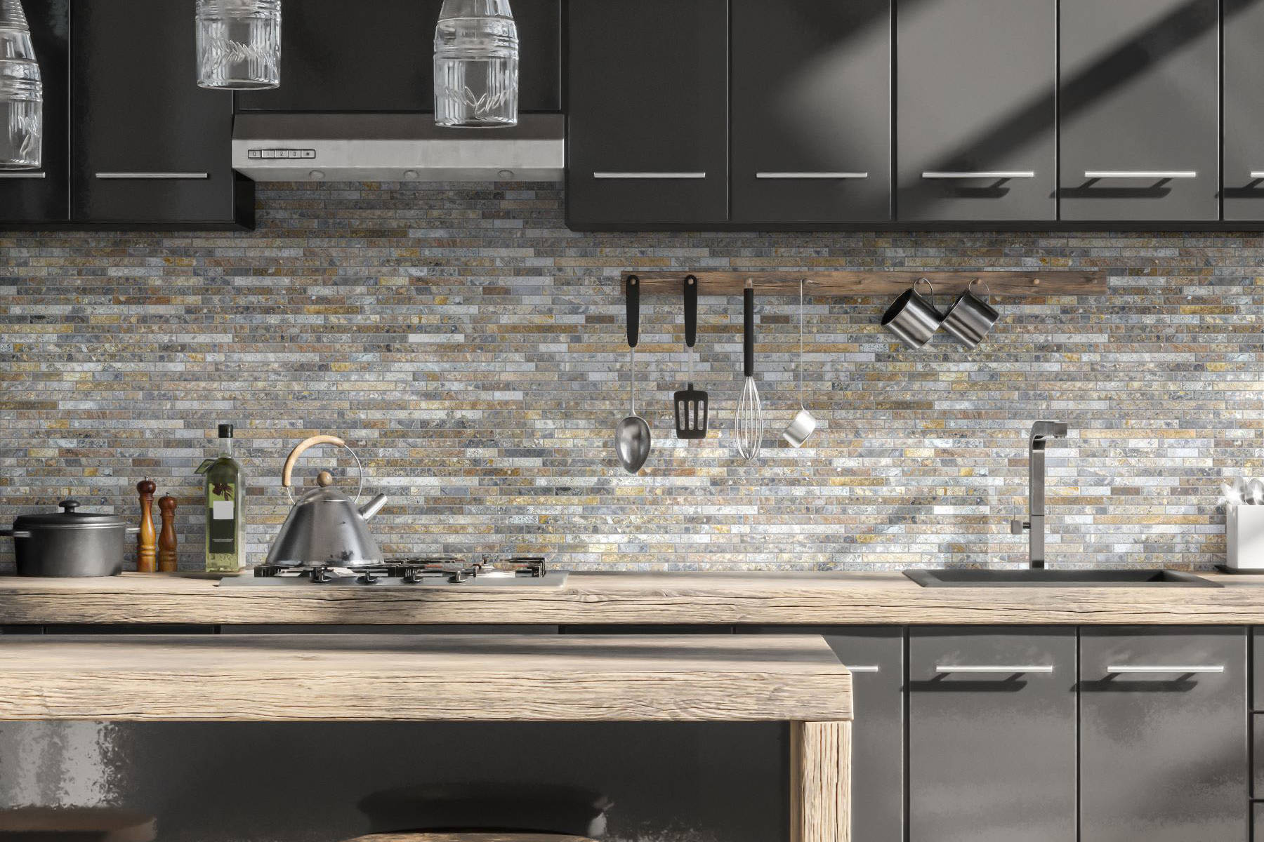Baguette Royal Vein Mosaic | Garcia Imported Tile