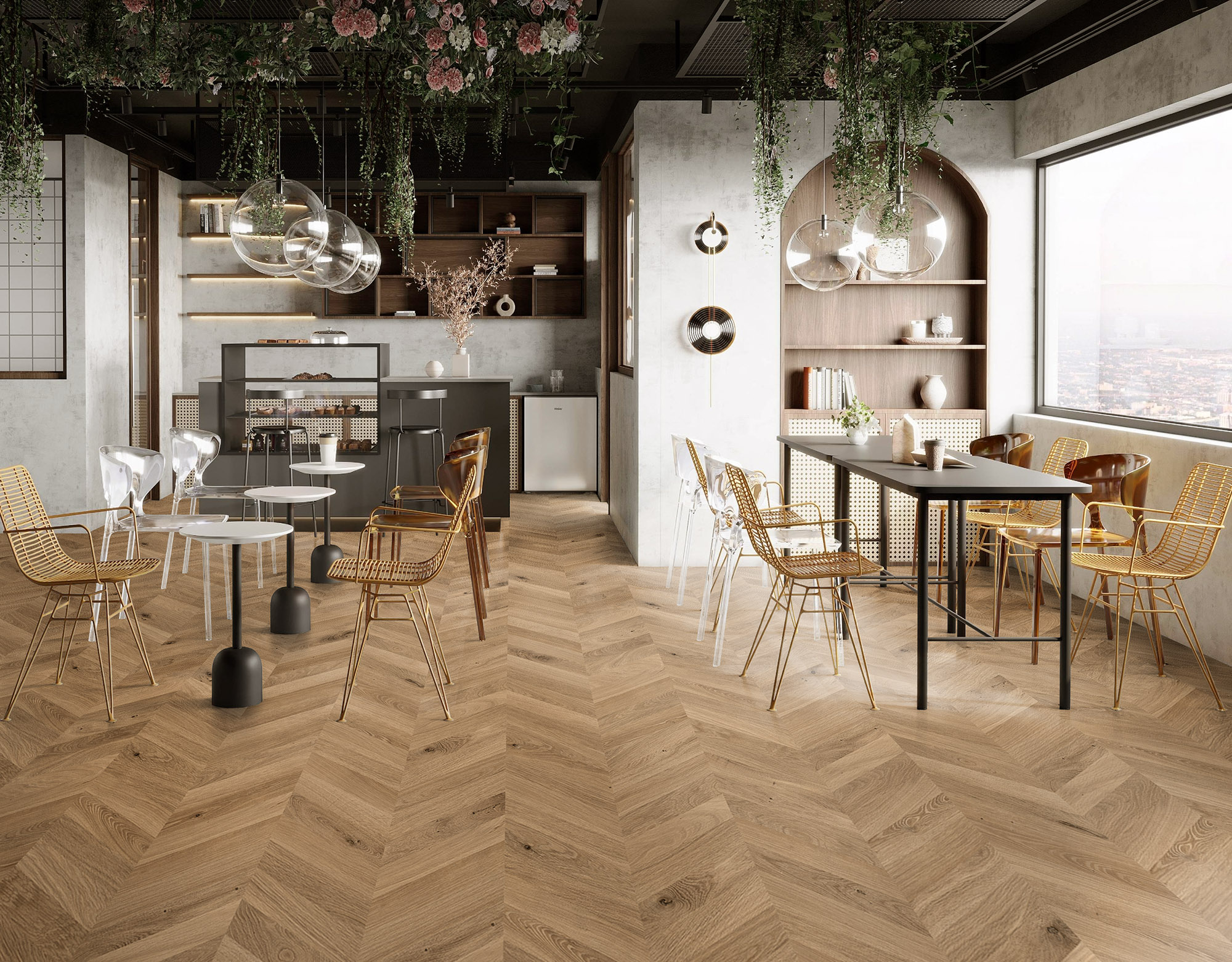 Chevron Kaya Oak Wellington | Garcia Imported Tile