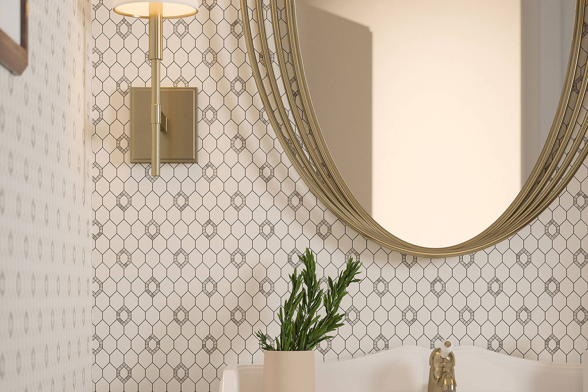 Daffodil Grey Mosaic | Garcia Imported Tile