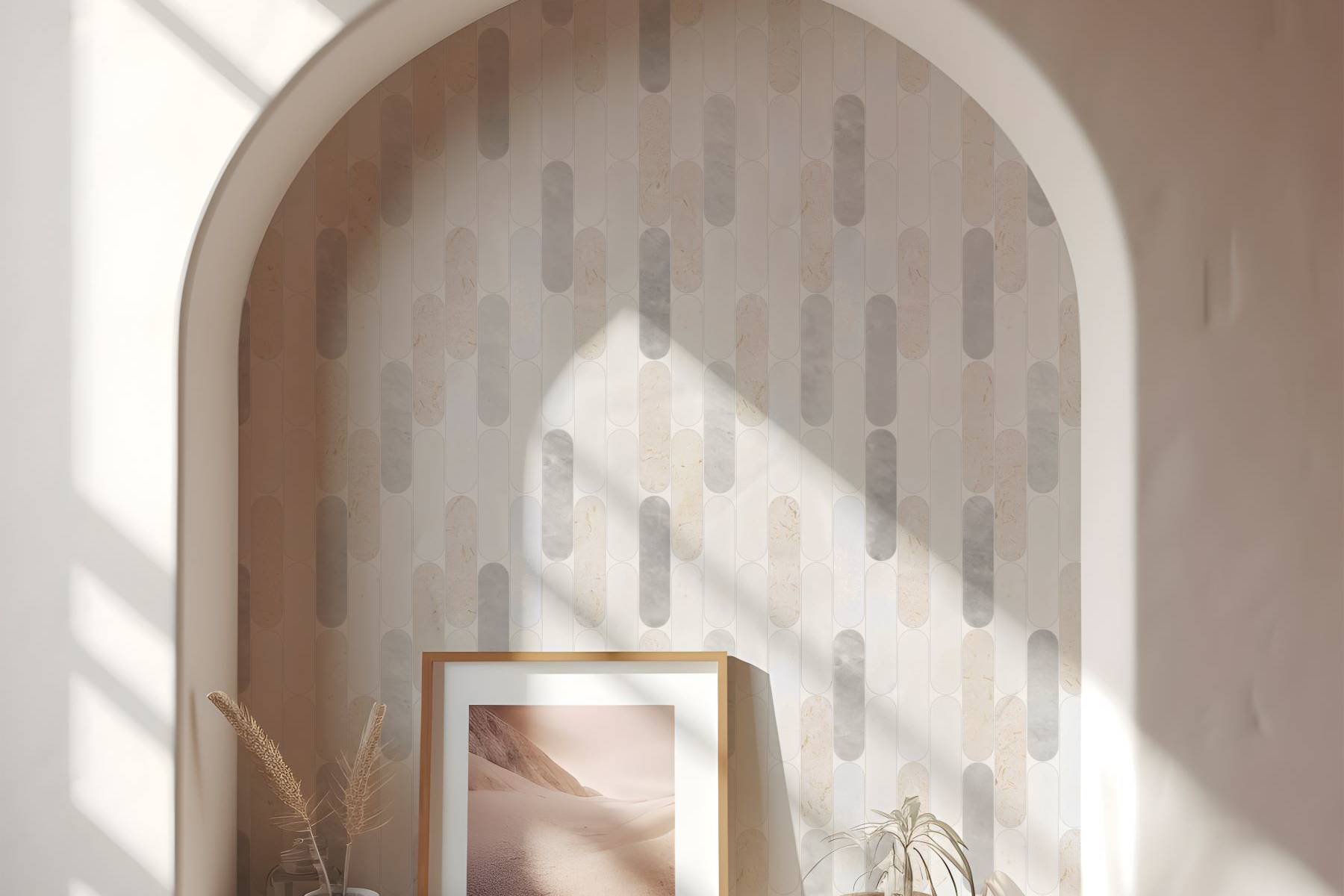 Elongated Round White | Garcia Imported Tile