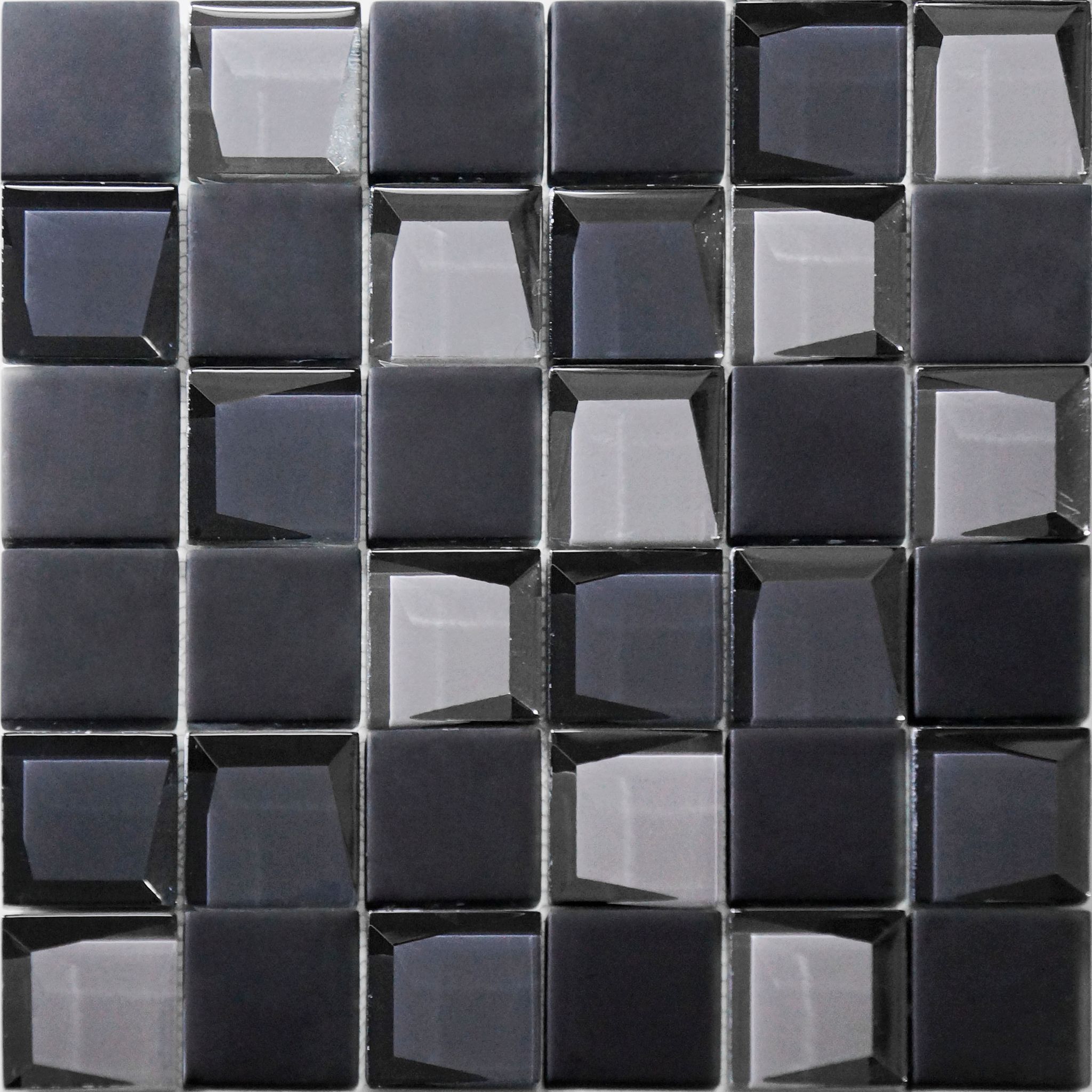 Glass 2"x2" Grey Mix Mosaic | Garcia Imported Tile