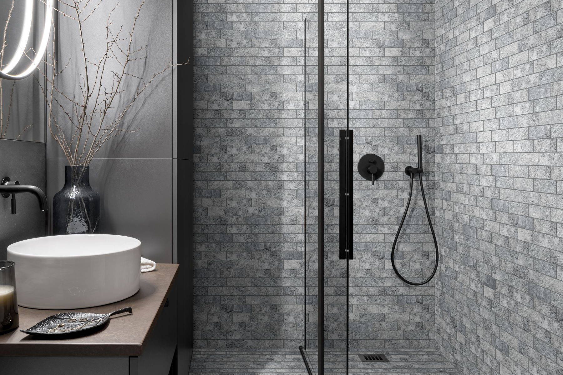 Slate Stone Grey Glazed Ceramic 2