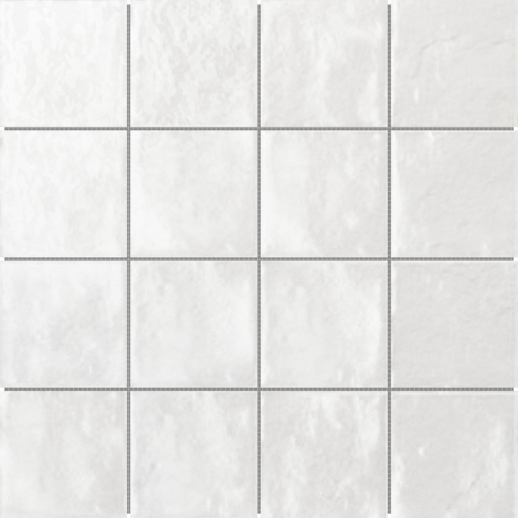 Zellige Glazed Ceramic White 3"x3" Mosaic | Garcia Imported Tile