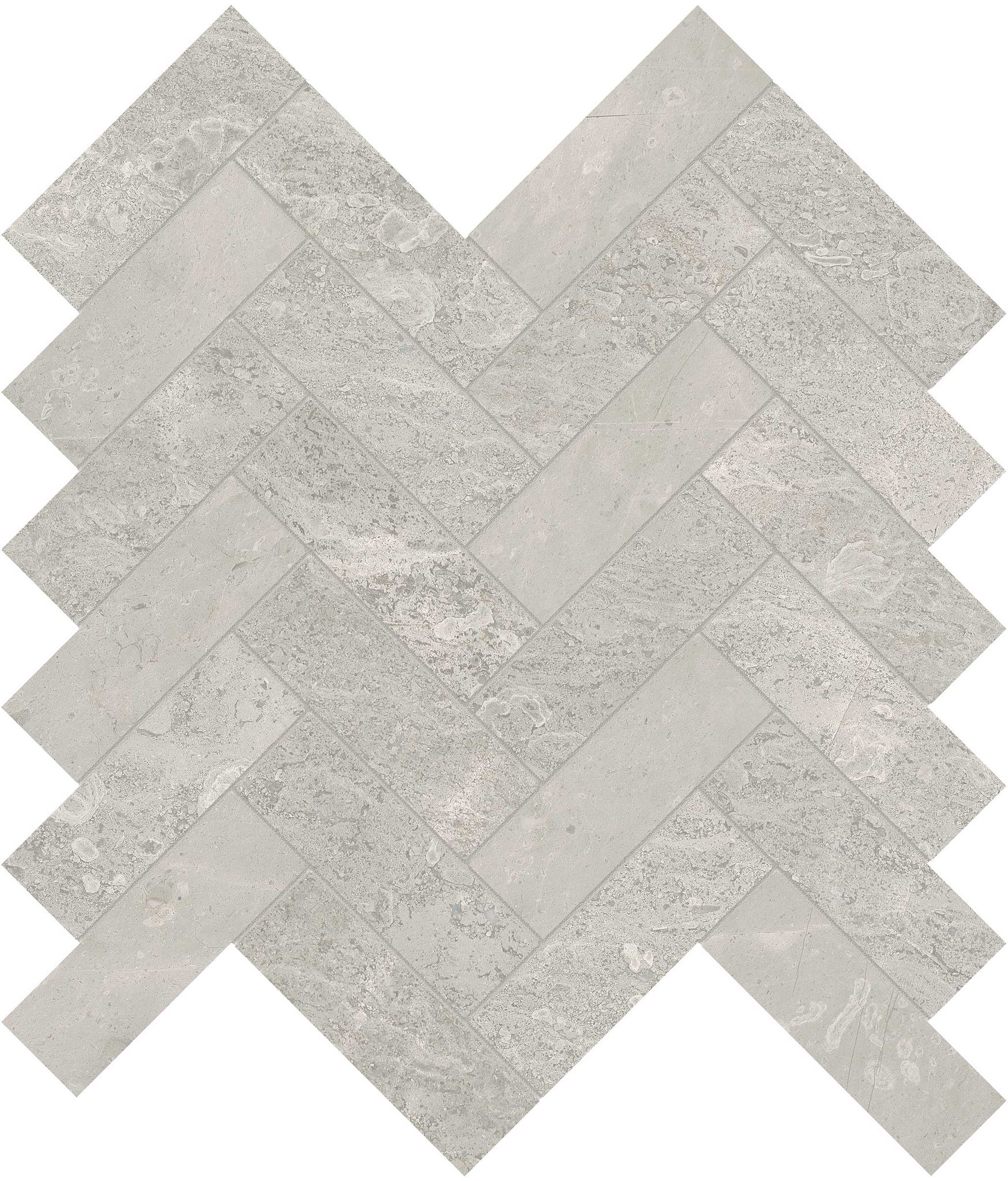 Anciano Grigio 1.25x4 Herringbone Mosaic | Garcia Imported Tile