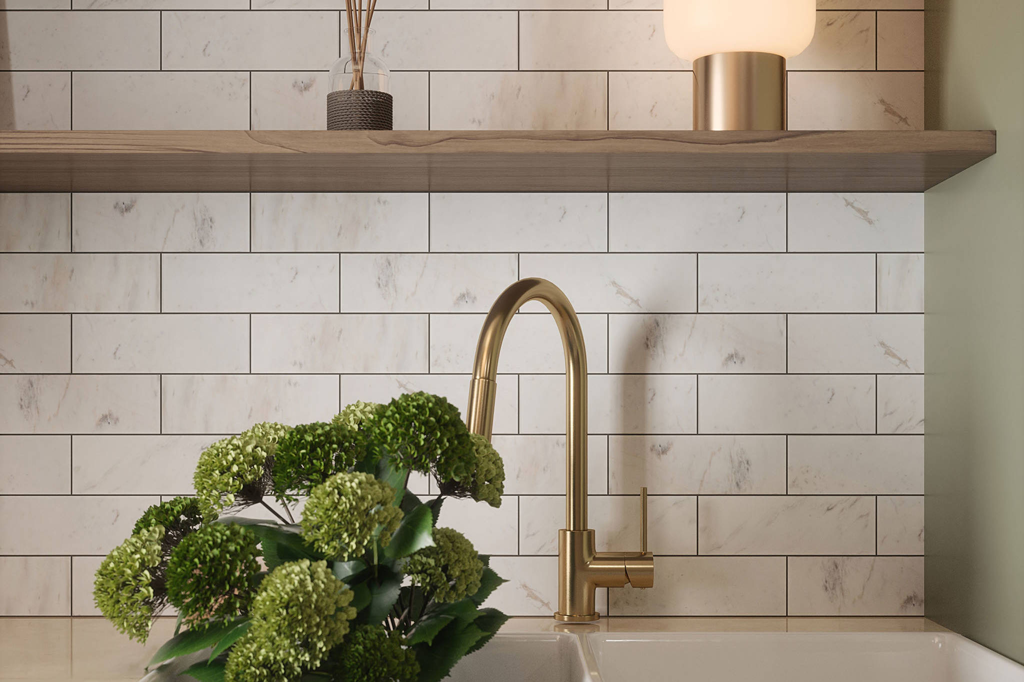 Camellia Field Tile | Garcia Imported Tile