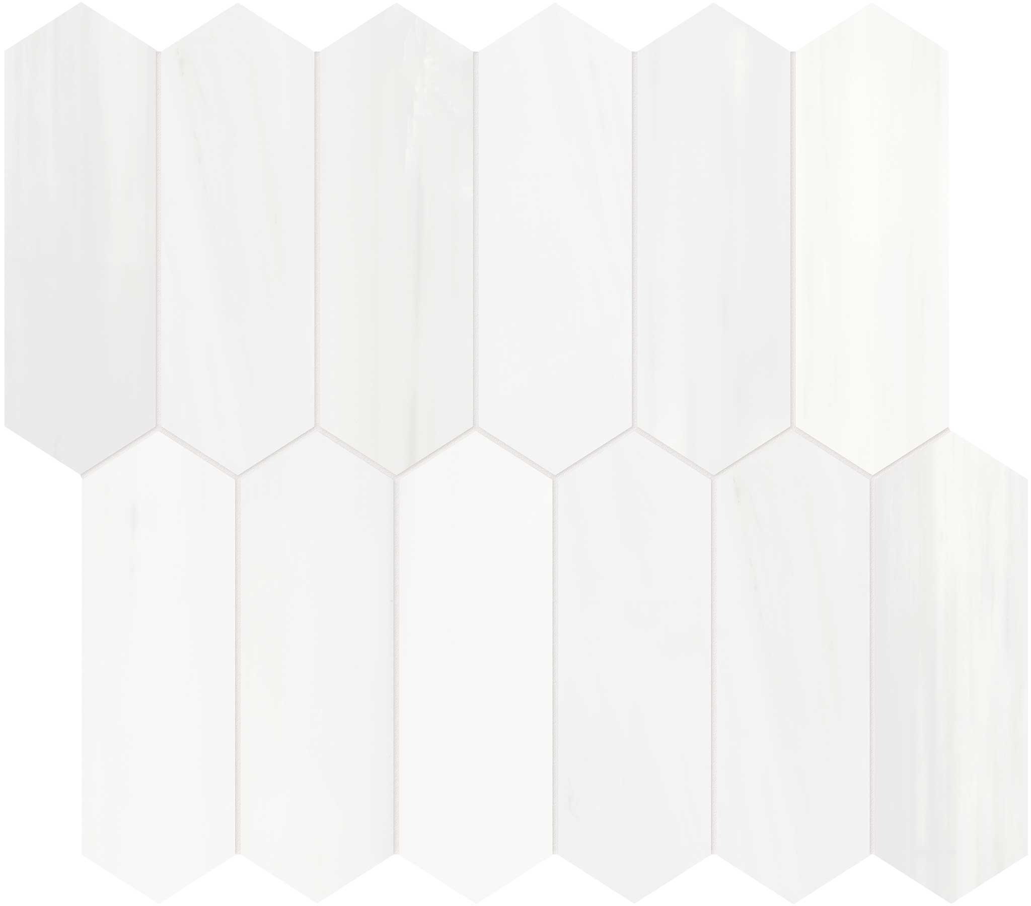 Cosmo Lumino 2x6 Picket Mosaic | Garcia Imported Tile