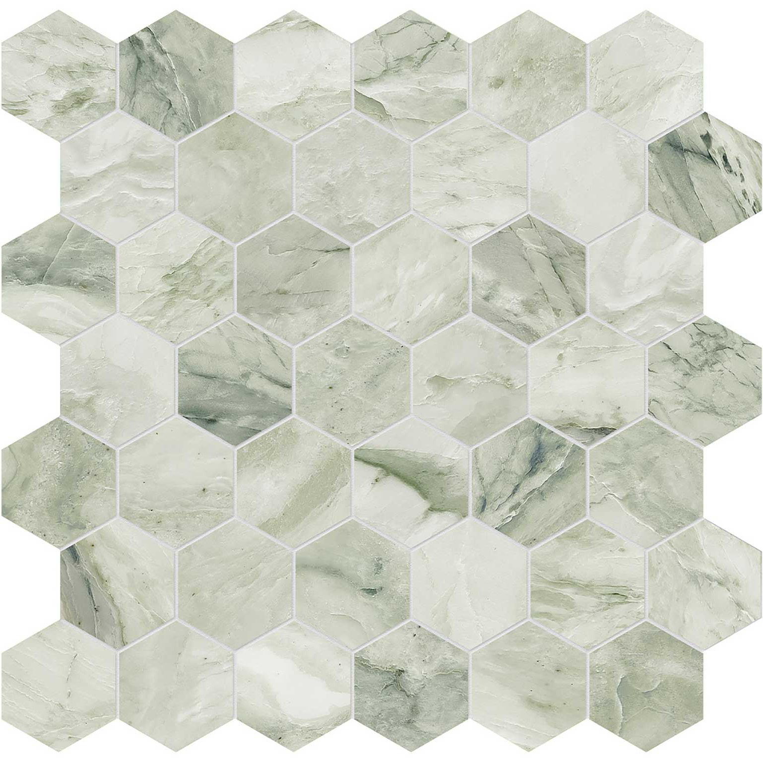 Moscato Argento 2 Hexagon Mosaic | Garcia Imported Tile