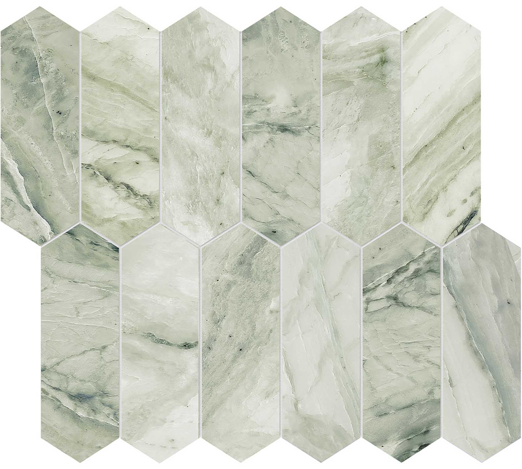 Moscato Argento 2x6 Picket Mosaic | Garcia Imported Tile