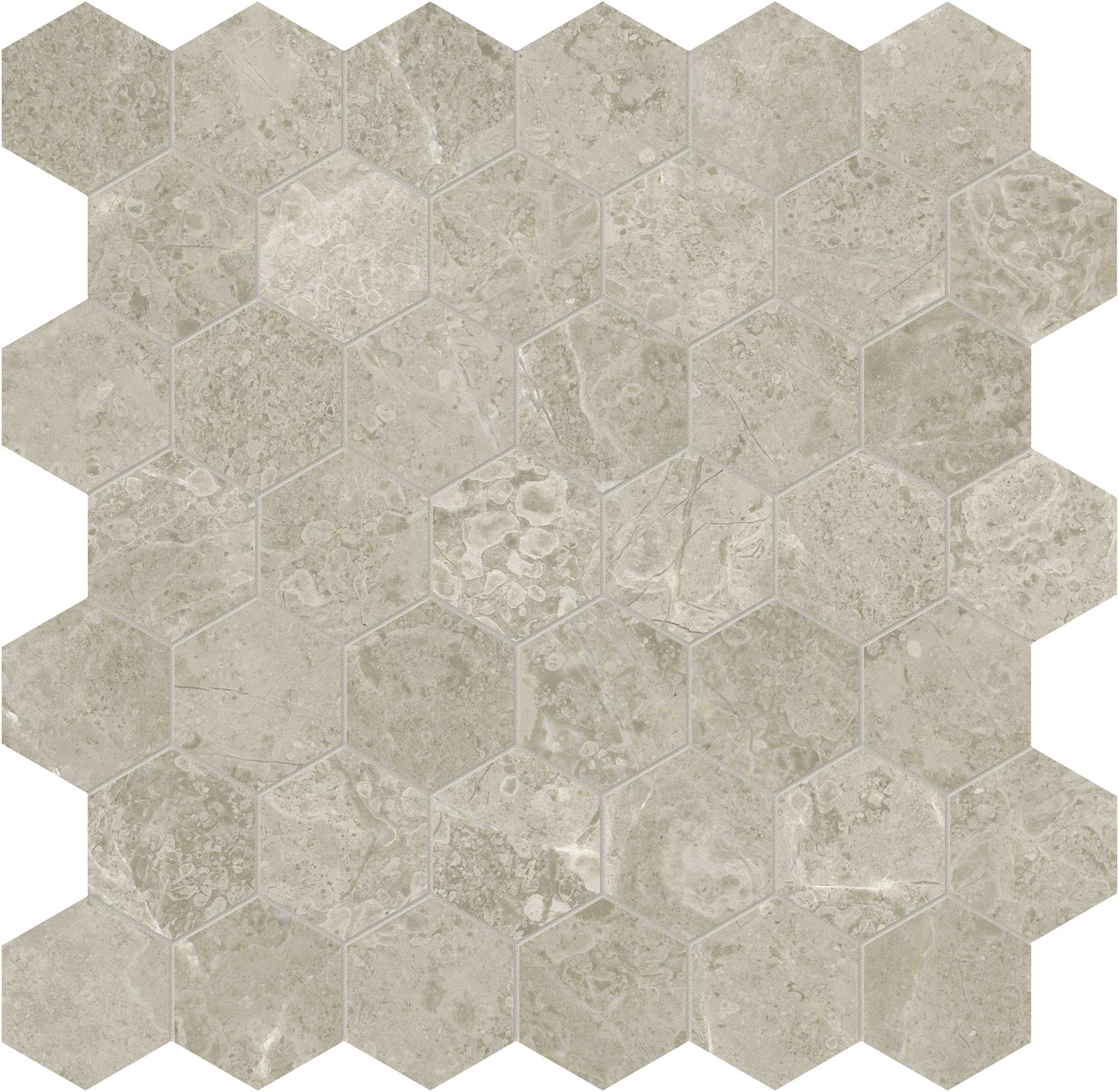 Ritz Gray 2 Hexagon Mosaic | Garcia Imported Tile