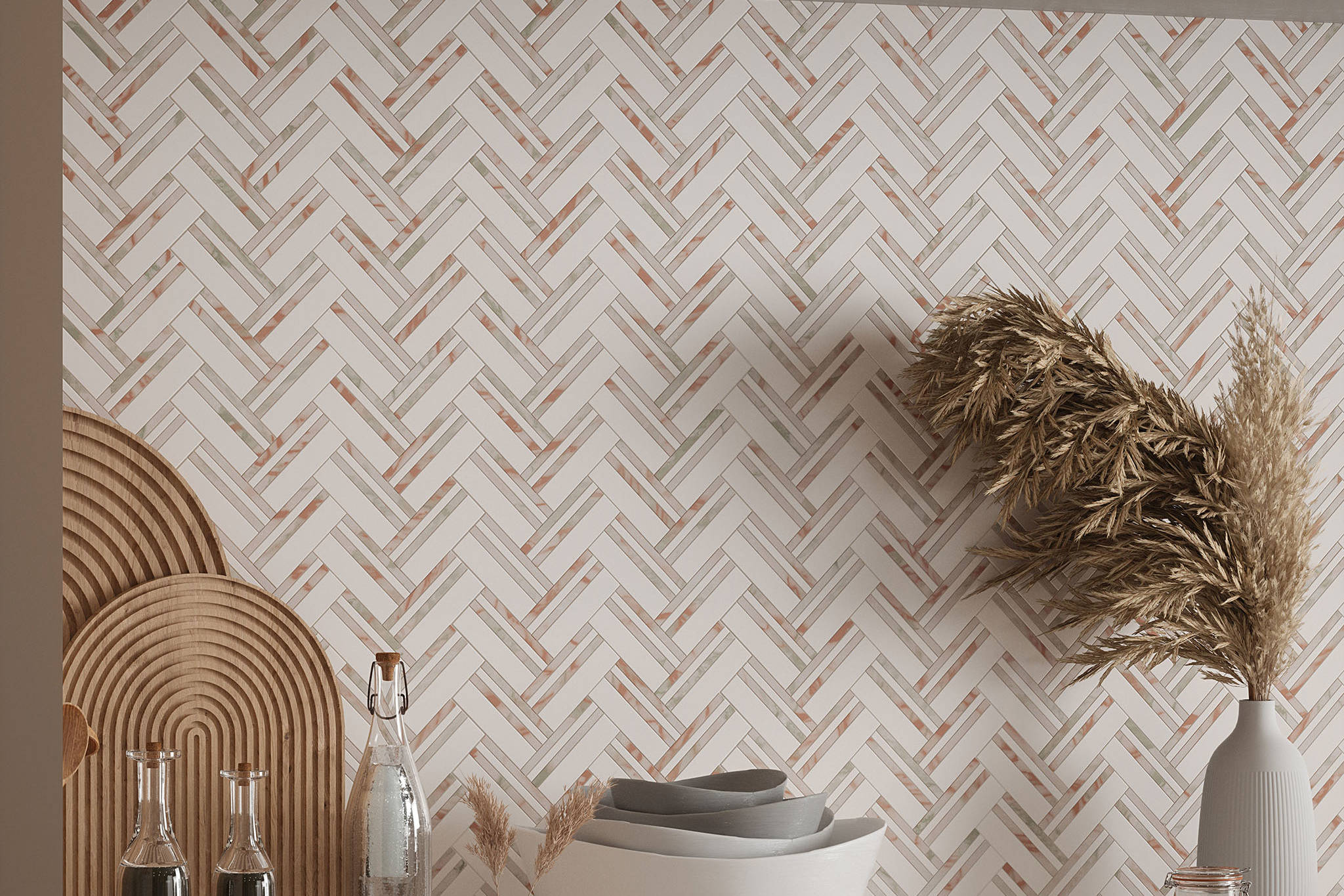 Rosey Weave Mosaic | Garcia Imported Tile