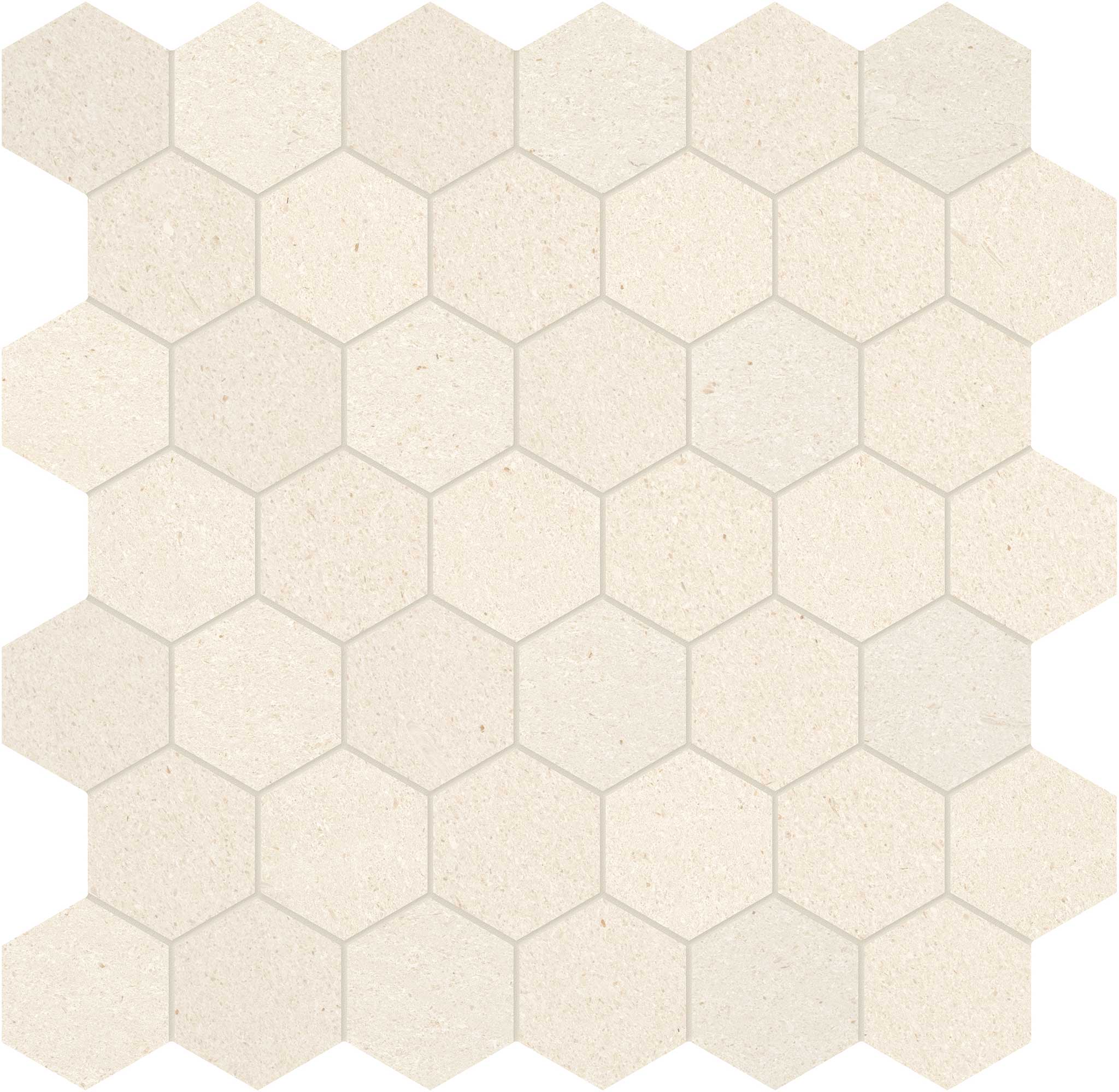 Serene Ivory 2 Hexagon Mosaic | Garcia Imported Tile