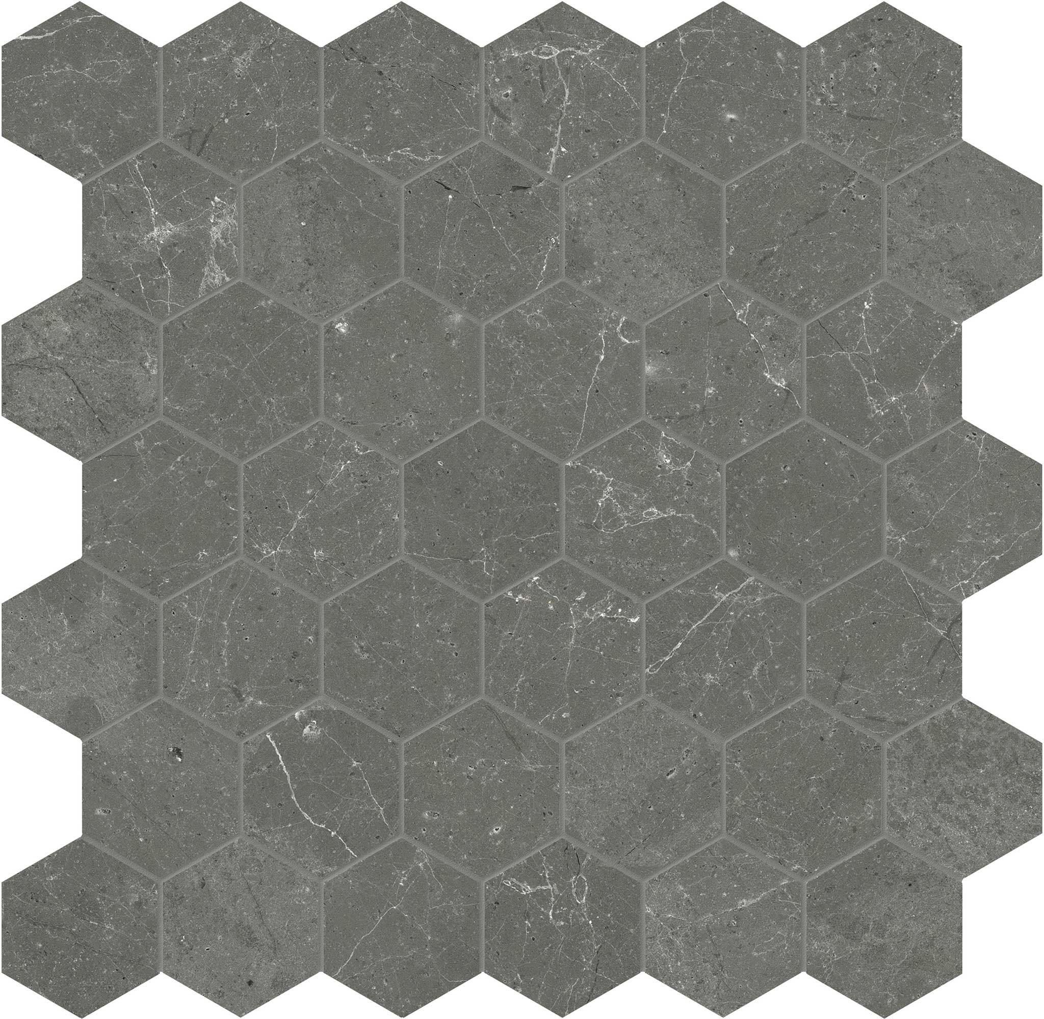 Stark Carbon 2 Hexagon Mosaic | Garcia Imported Tile