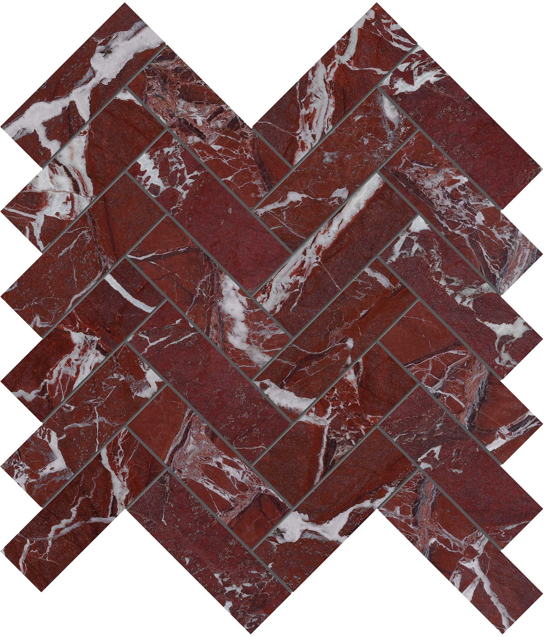 Tuscano Rosso 1.25x4 Herringbone Mosaic | Garcia Imported Tile
