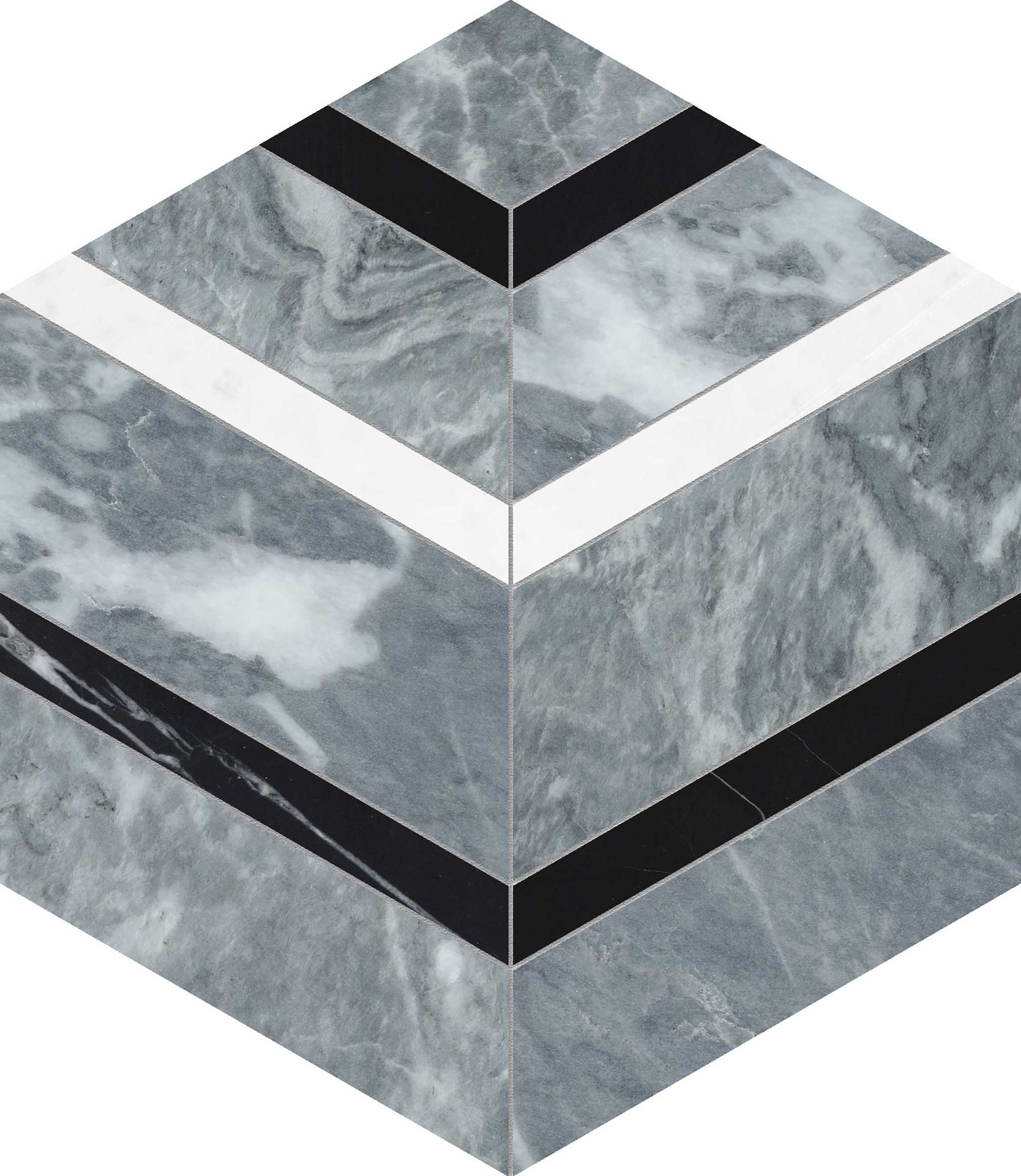 Utopio Hexo Monochromo Mosaic | Garcia Imported Tile