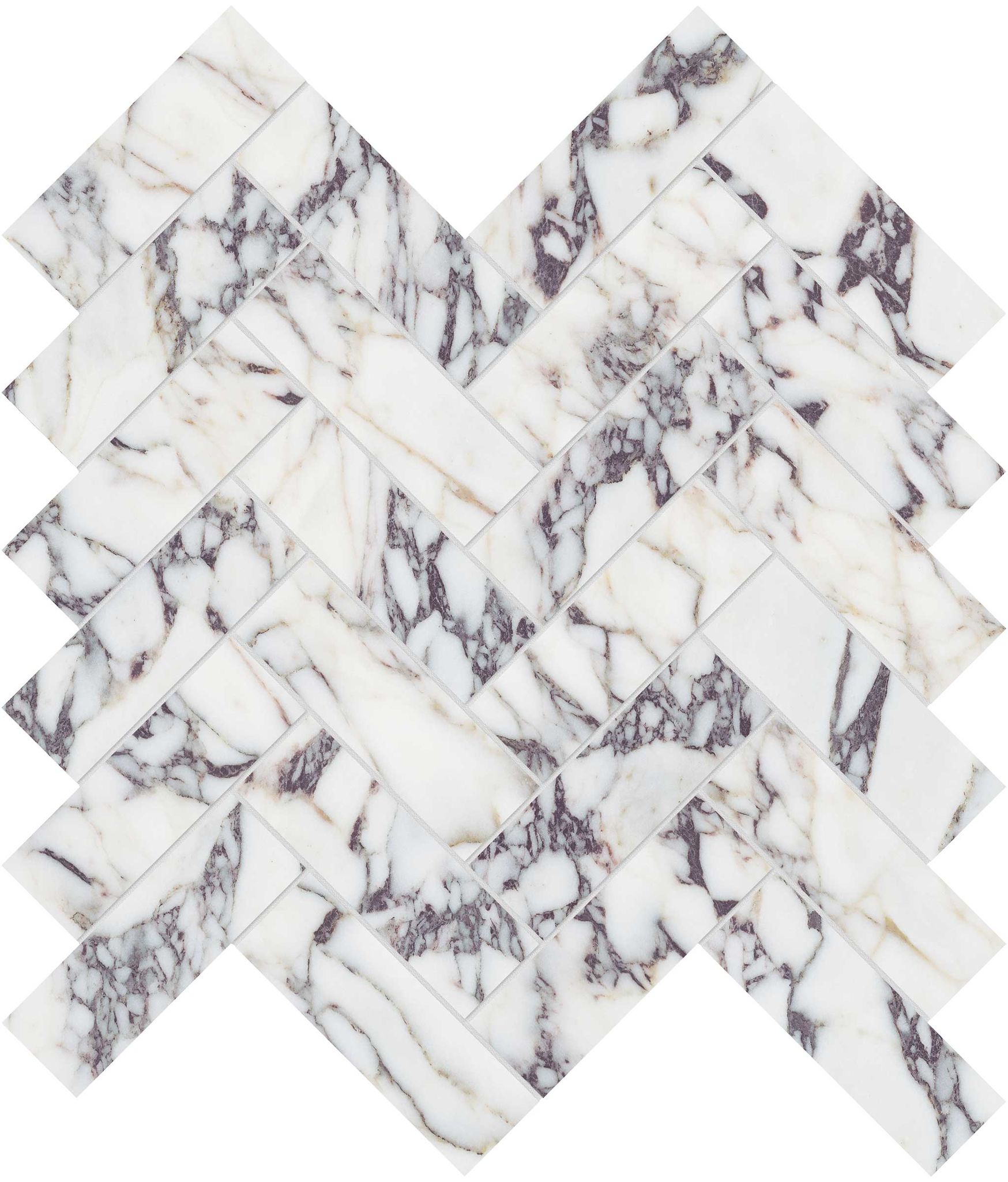 Viola Roccia 1.25x4 Herringbone Mosaic | Garcia Imported Tile