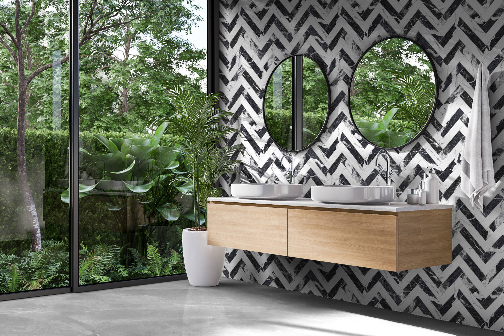 Obsession Nero & Statuario  | Garcia Imported Tile