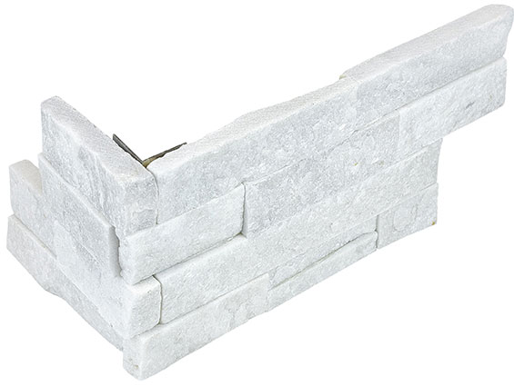 Ledger Stone 6x18 Glacier Assembled Corner | Garcia Imported Tile