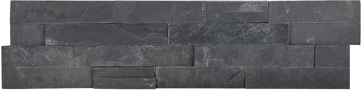 Ledger Stone 6x24 Carbon Split Face Corner | Garcia Imported Tile