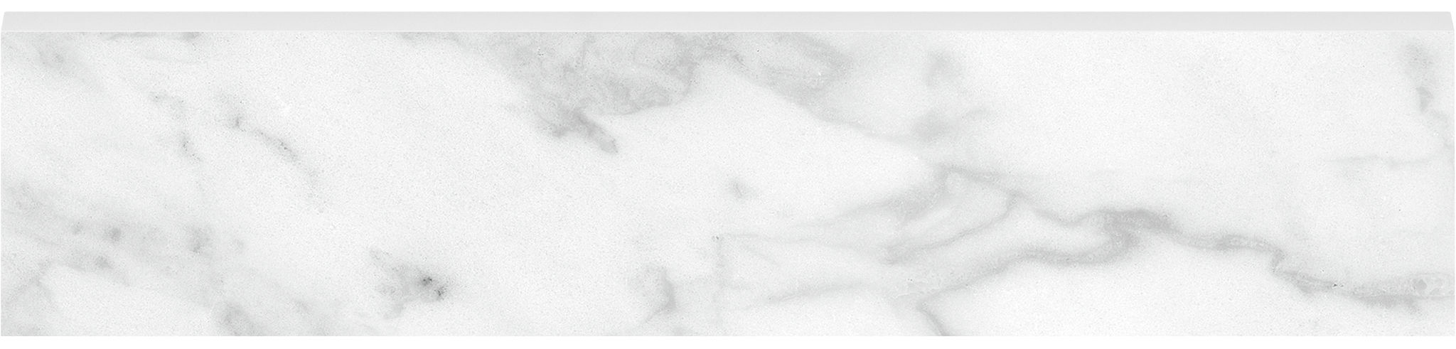 Plata 3x12 Carrara Abisso Bullnose Matte | Garcia Imported Tile