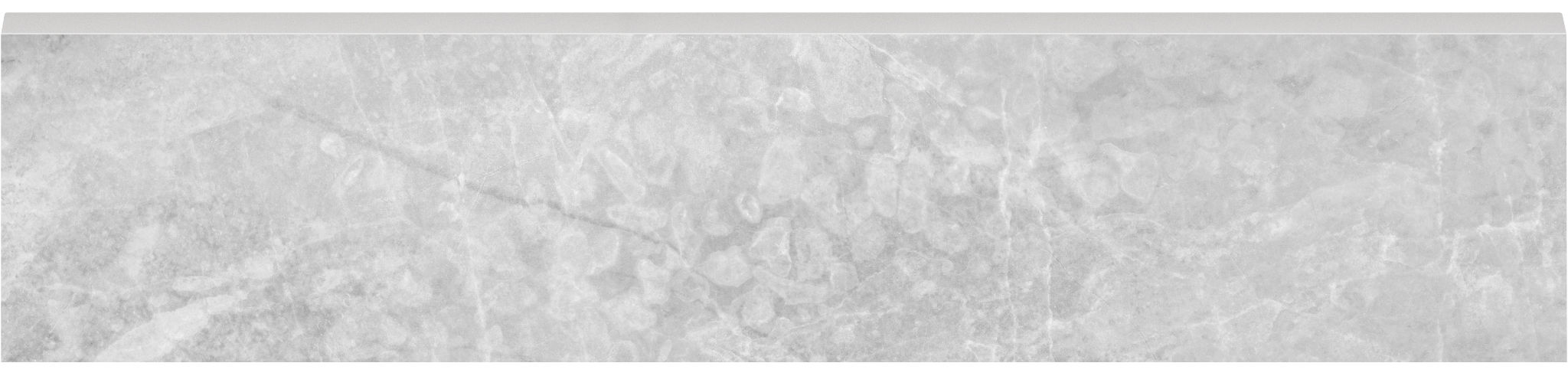 Plata 3x12 Perla Grigia Bullnose Polished | Garcia Imported Tile