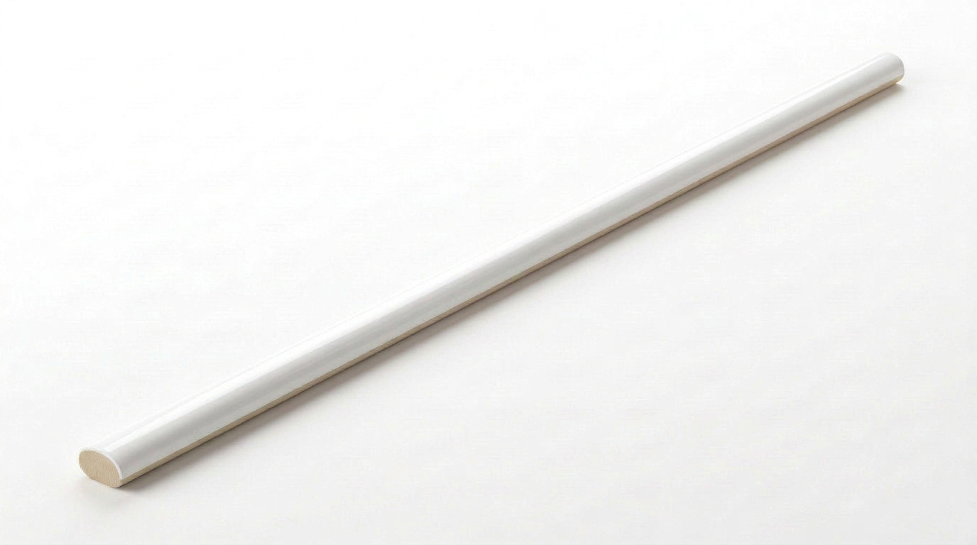 Sausalito 0.39X9 White Gloss Trim | Garcia Imported Tile