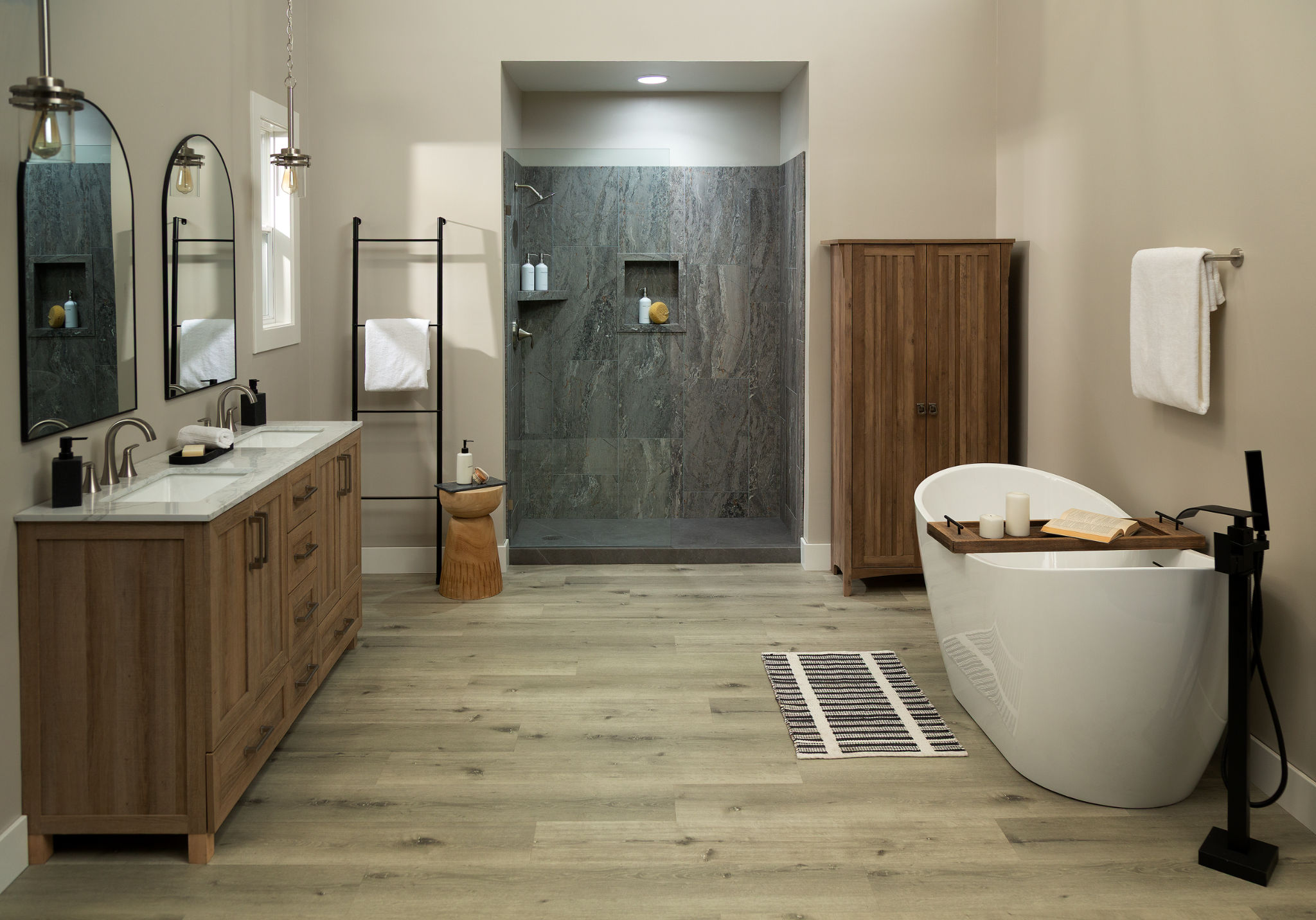 Shower Pan 36x60 Graphite Slate | Garcia Imported Tile