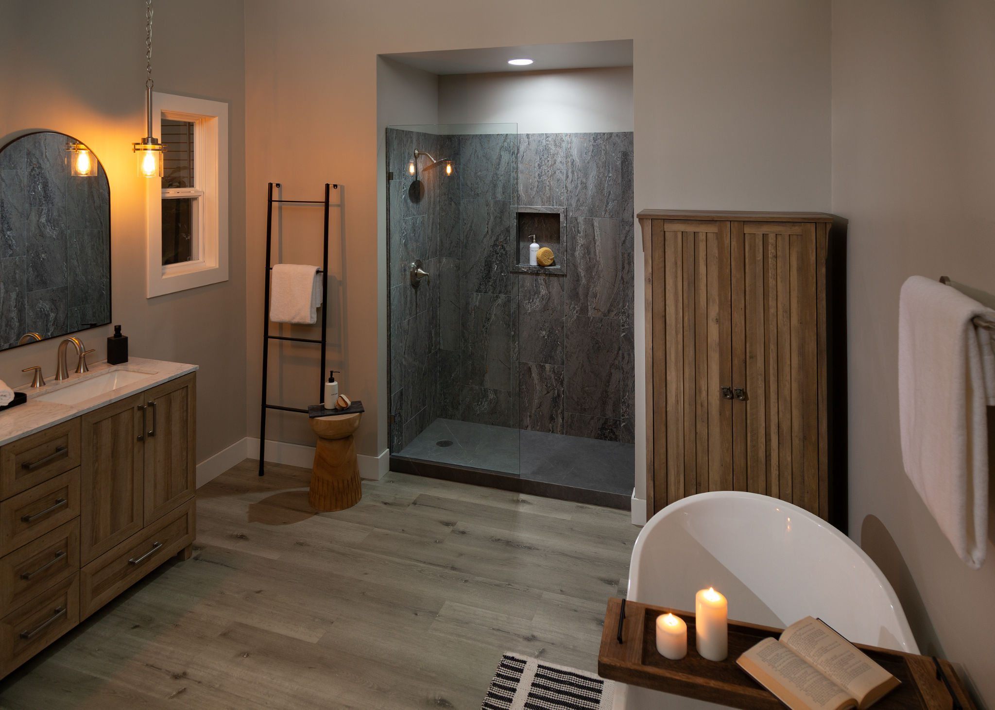 Shower Pan 36x60 Graphite Slate | Garcia Imported Tile